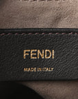Shearling Vitello Dolce F is FNDI Macro FF 1974 Mini Mon Tresor Bucket Bag Tobacco Black