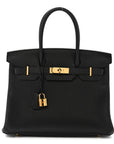 Togo Birkin 30 Black