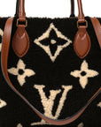 Shearling Monogram Giant Teddy Onthego GM Black White