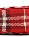 Nylon Horseshoe Crossbody Bag Crayon Red