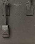 Grained Calfskin Baby Sac De Jour Fog