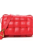 Nappa Maxi Intreccio Padded Cassette Crossbody Bag Firework