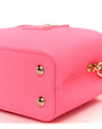 Taurillon Monogram Tuffetage Capucines Mini Fluo Pink