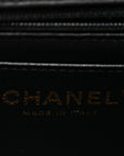 Lambskin Quilted Mini Rectangular Flap Black