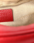 Pebbled Calfskin Small Soho Disco Bag Tabasco Red