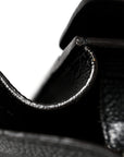 Drummed Calfskin Micro Luggage Black