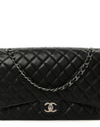 Caviar Quilted Maxi Double Flap Black