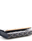 Goyardine Monte Carlo Bois Clutch Navy