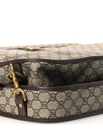 GG Supreme Monogram Textured Dollar Calfskin Web Ophidia Savoy Garment Bag Beige Ebony New Acero
