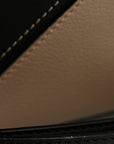 Calfskin Small Puzzle Bag Sand Soft White Black