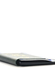Textured Calfskin Passport Phone Holder Green