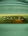 Lambskin Quilted Medium CHNL 19 Flap Green