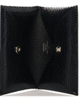 Lizard Calvi Card Case Black