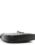 Calfskin Small Jackie Shoulder Bag Black