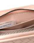 Nappa Intrecciato Small Bi-Fold Zip Wallet Pink