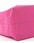 Canvas Printed Open Your Heart Tote Pink Black