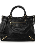 Agneau Giant 12 Gold Hardware Velo Black