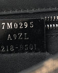 Recycled Fabric Jacquard Vitello Grace FF 1974 Baguette Belt Pouch Tobacco Moro Black