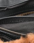 Shearling Vitello Dolce Macro FF 1974 Baguette Tobacco Black
