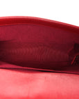 Lambskin Quilted Medium Boy Flap Red