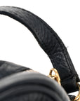 Pebbled Calfskin Small Soho Disco Bag Blue