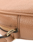 Pebbled Calfskin Small Soho Disco Bag Camelia