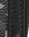 Coated Canvas La Greca Signature Black Gray