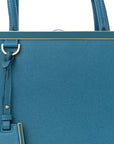 Vitello Elite Regular 2Jours Tote Blue Cobalto