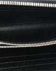 Nappa Metal Studded Zip Around Wallet Black