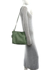 Nappa Flamenco Knot Clutch Rosemary