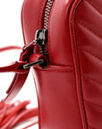 Calfskin Matelasse Monogram Lou Camera Bag Red