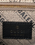 X GCCI GG Supreme Monogram Small Hourglass Top Handle Bag Beige Ebony