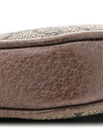 GG Supreme Monogram Ophidia Belted iPhone Case 85 34 Dark Brown