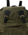 Nylon Large Rucksack Backpack Canvas Green