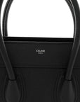 Drummed Calfskin Micro Luggage Black