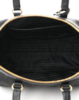Re-Nylon Saffiano Medium Re-Edition 1978 Top Handle Bag Black