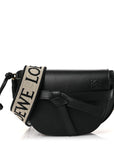 Calfskin Jacquard Mini Gate Dual Bag Black