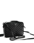 Calfskin Matelasse Monogram Monochrome Lou Camera Bag Black