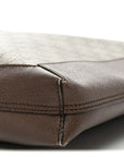 GG Supreme Monogram Web Large Ophidia Vertical Shopping Tote Brown