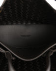 Suede Intrecciato Medium Andiamo Shoulder Bag Fondant