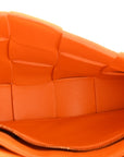 Nappa Maxi Intreccio Cassette Bag Tangerine