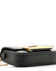 Nappa Matisse FF Embossed Nano Maxi Buckle Baguette Charm Black