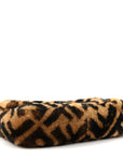 Shearling Vitello Dolce Macro FF 1974 Mini Baguette Tobacco Black