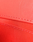 Velvet Quilted Small Boy Flap Coral