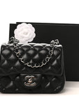 Caviar Quilted Mini Square Flap Black