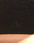 Grained Calfskin Web Mini Ophidia Round Shoulder Bag Black