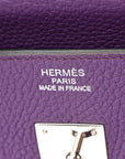 Taurillon Clemence Birkin 35 Ultraviolet