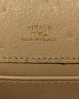 Ostrich Kelly Pochette Clutch Parchemin