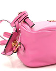 Lambskin Tag Bowling Bag Pink