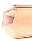 Patent Micro-Cannage Small D1ORama Flap Bag Rose